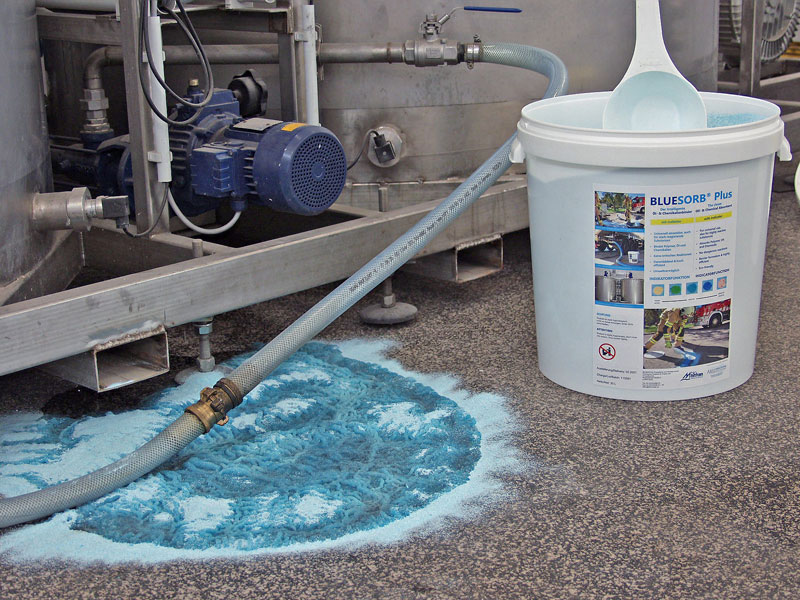 Polymere Flockungsmittel binden: Bindemittel BLUESORB Plus - BLUESORB® Plus - Der intelligente Flockungsmittelbinder © BIOMONTAN GmbH